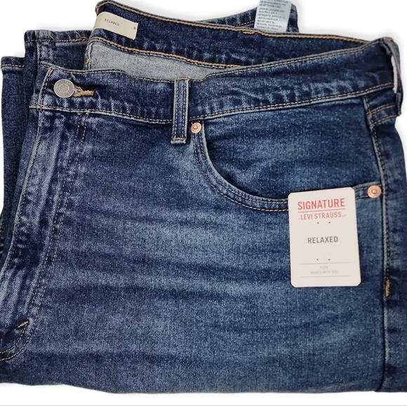 NWT Levis Signature by Levi Strauss Relaxed Fit Men's Size 42x32 PRICE FIRM - Picture 9 of 9